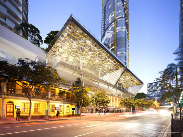 Harris Terrace as part of Queen’s Wharf Brisbane (indicative)